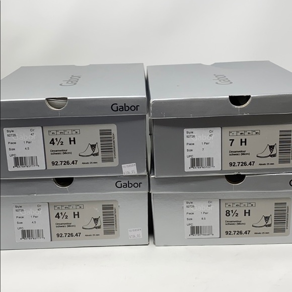 Gabor black suede leather ankle boots 92.726.47 - Picture 7 of 7